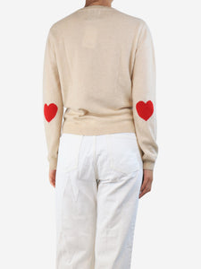 Jumper 1234 Neutral cashmere jumper - size UK 10