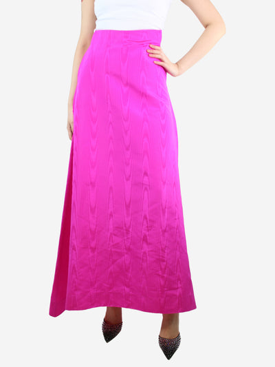 Fuchsia printed A-line skirt - size UK 10 Skirts Taller Marmo 