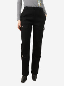 Bottega Veneta Black utility trousers - size UK 8