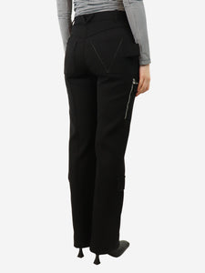 Bottega Veneta Black utility trousers - size UK 8