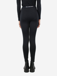 Balenciaga Black stretch trousers - size UK 8