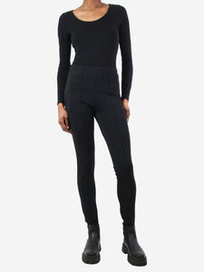 Balenciaga Black stirrup trousers - size UK 8