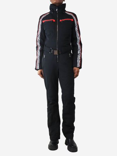 Black Zebra stretch ski suit - size M Skiwear Poivre Blanc 