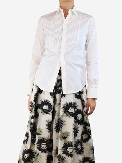 White Tuxedo shirt - size UK 8 Tops Joseph 