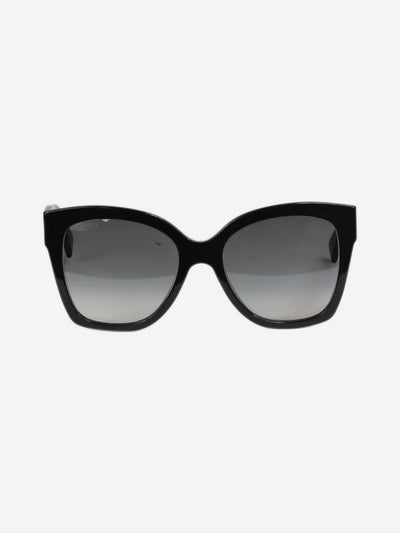 Gucci Black oversized square framed sunglasses - size Sunglasses Gucci 