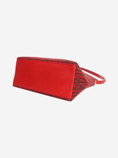 Red and brown monogram pochette bag Shoulder bags CH Carolina Herrera 