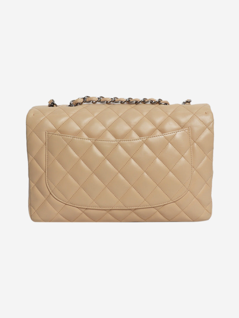 Beige 2009 classic single flap bag