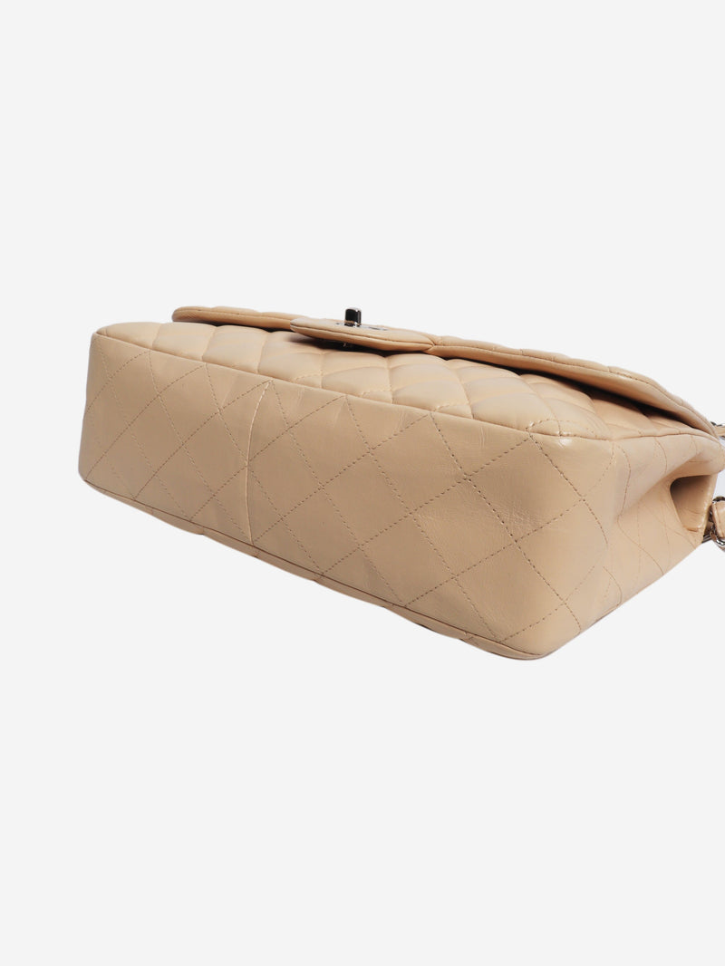 Beige 2009 classic single flap bag
