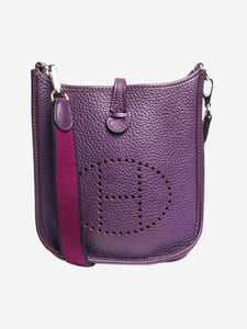 Hermes Purple 2012 mini Evelyne TPM bag