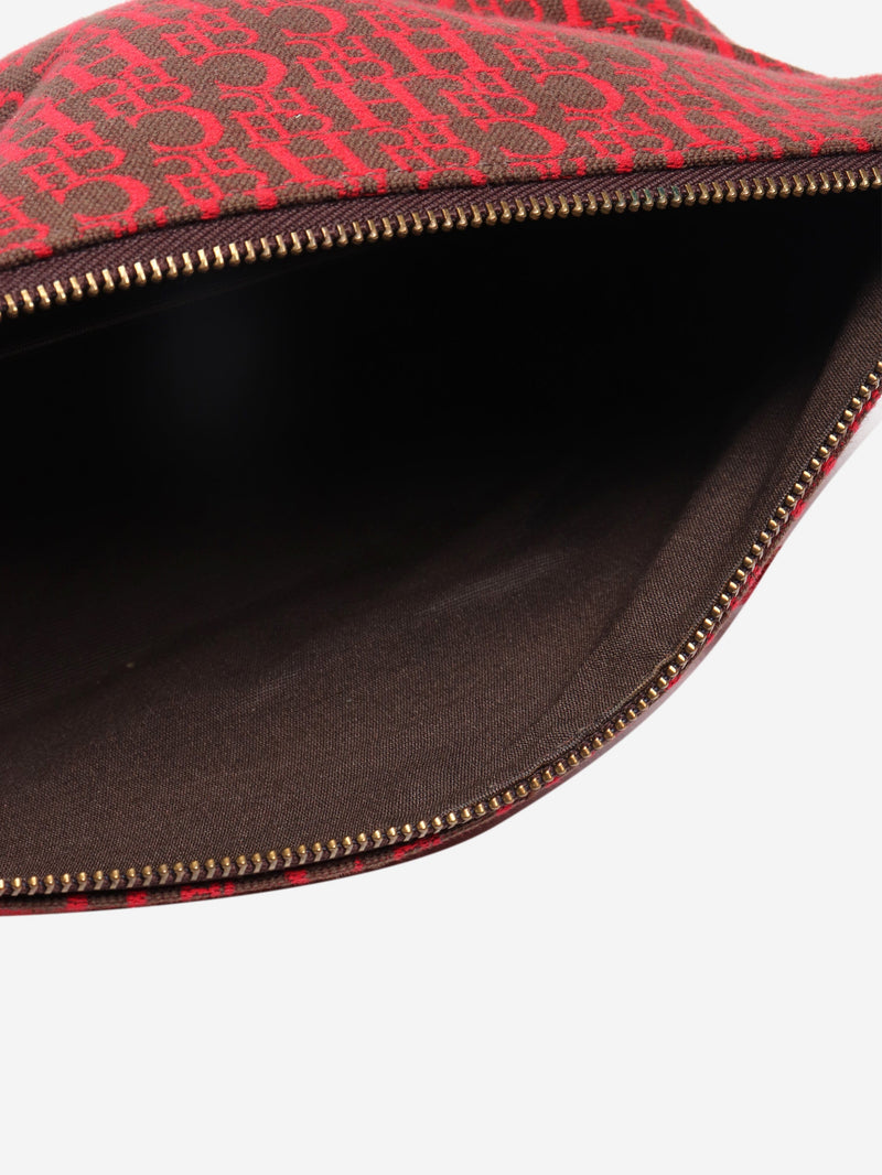 Red and brown monogram pochette bag Shoulder bags CH Carolina Herrera 