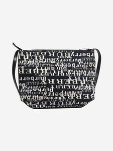 Burberry Black canvas logo bag