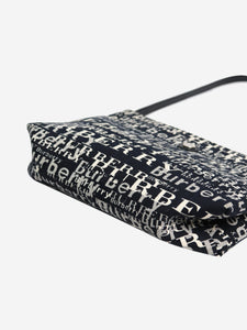 Burberry Black canvas logo bag