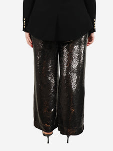 Golden Goose Brown sequin trousers - size UK 12