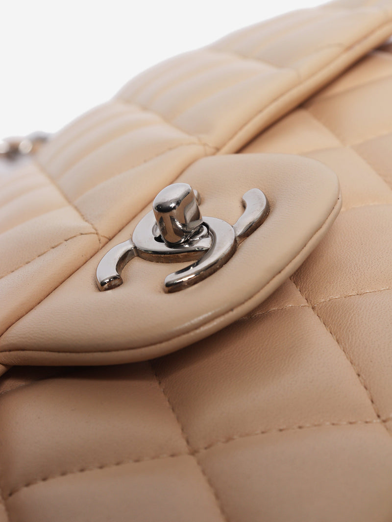 Beige 2009 classic single flap bag
