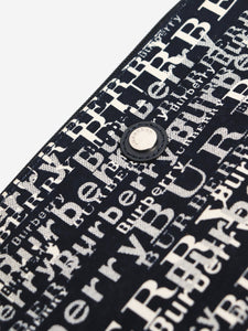 Burberry Black canvas logo bag