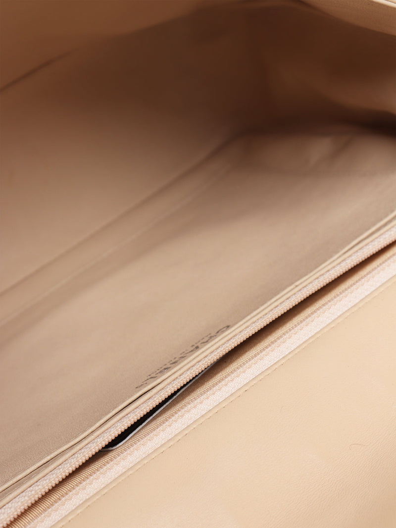 Beige 2009 classic single flap bag