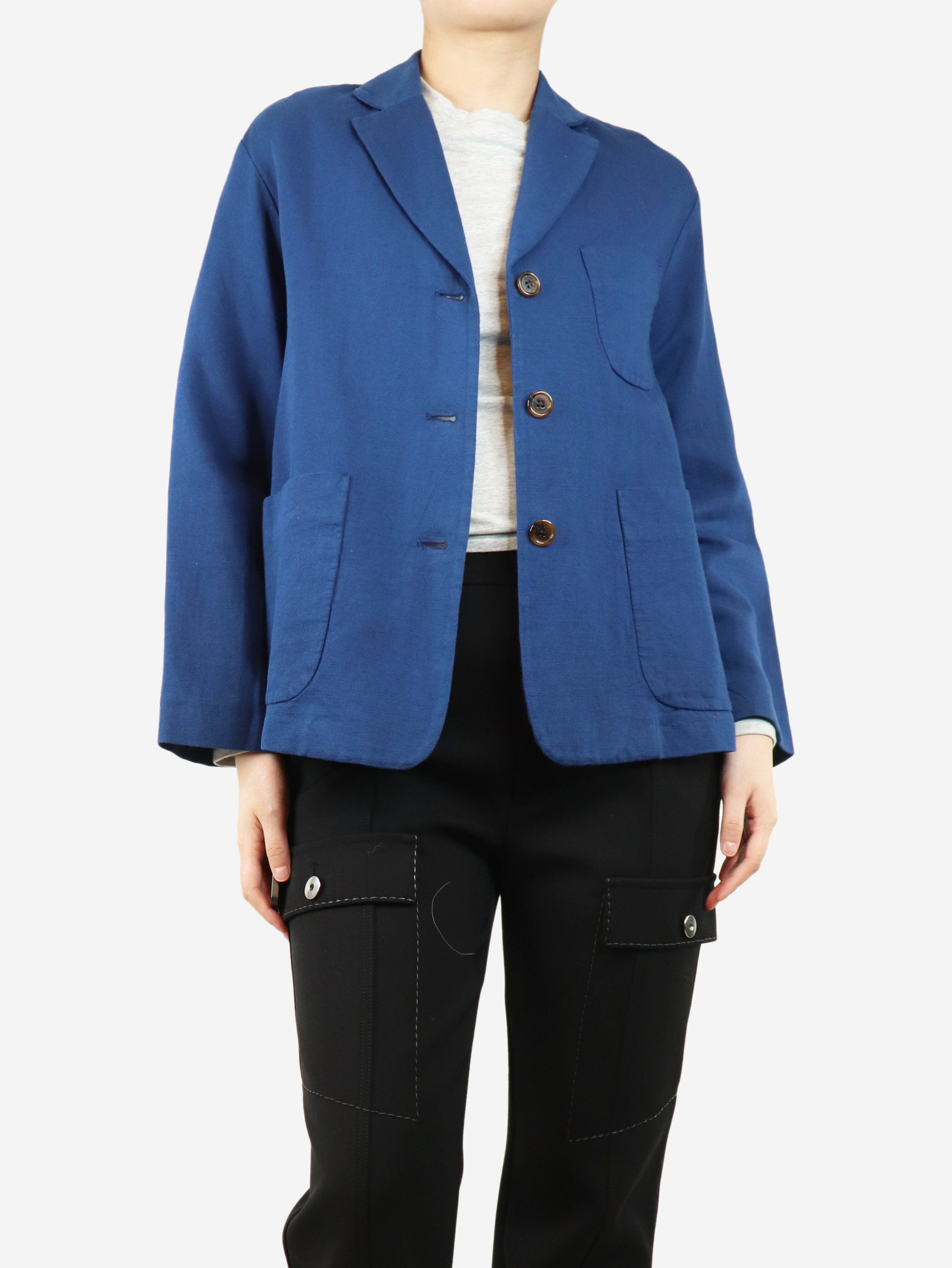 Blue cotton chore jacket - size UK 8 Coats & Jackets Kiltie 