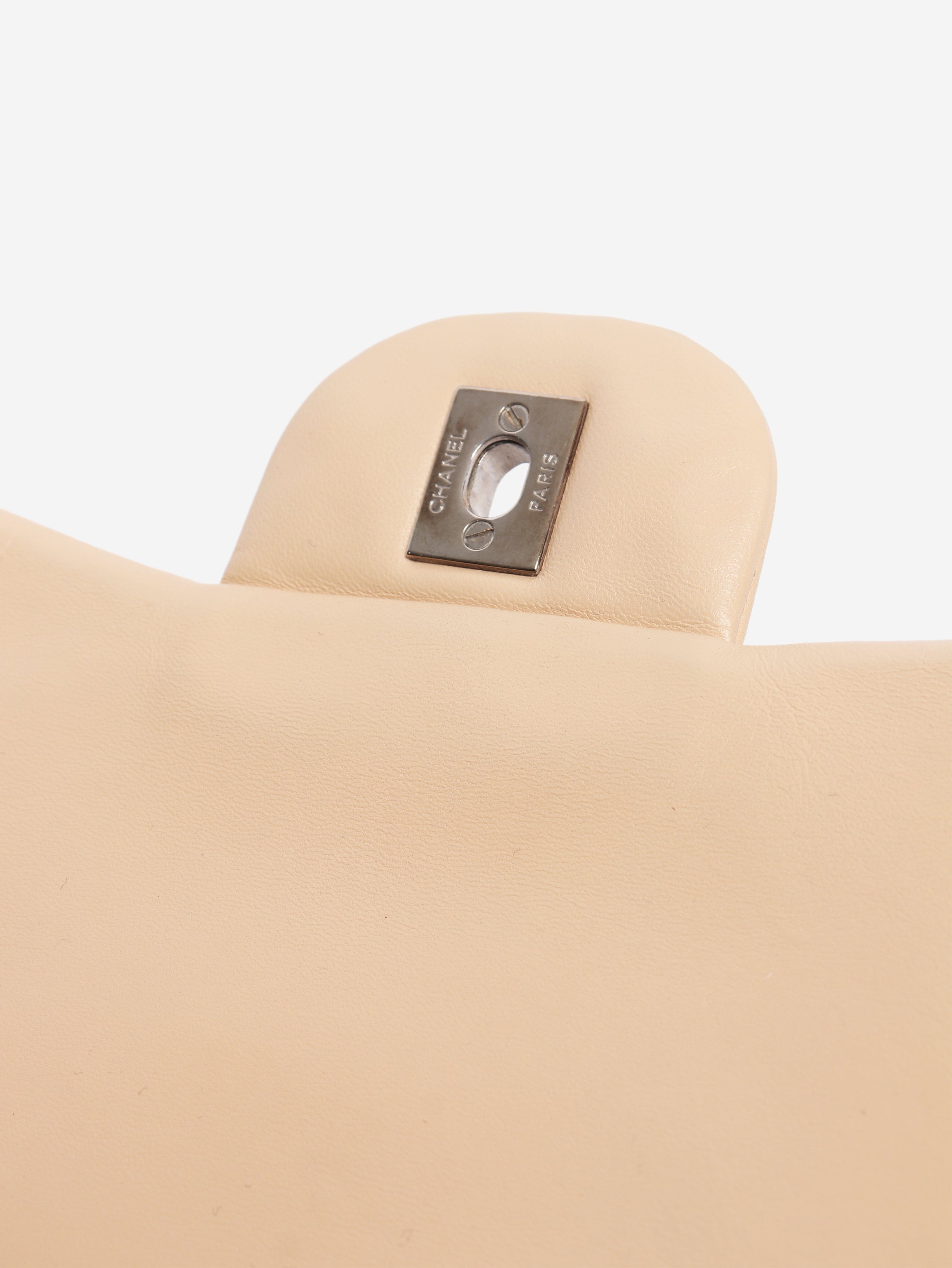 Beige 2009 classic single flap bag