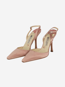 Jimmy Choo Pink satin slingback pumps - size EU 37