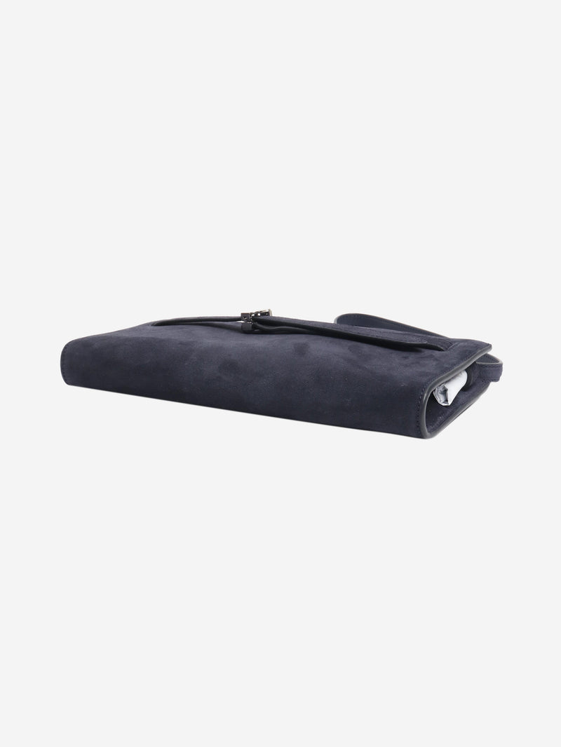 Navy suede shoulder bag Bags Veronica Beard 