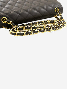 Chanel Black 2013 jumbo caviar Classic double flap bag