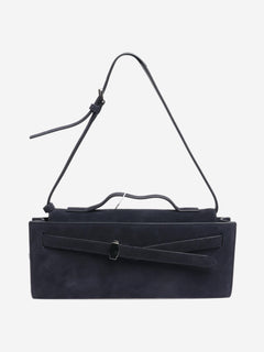 Navy suede shoulder bag Bags Veronica Beard 
