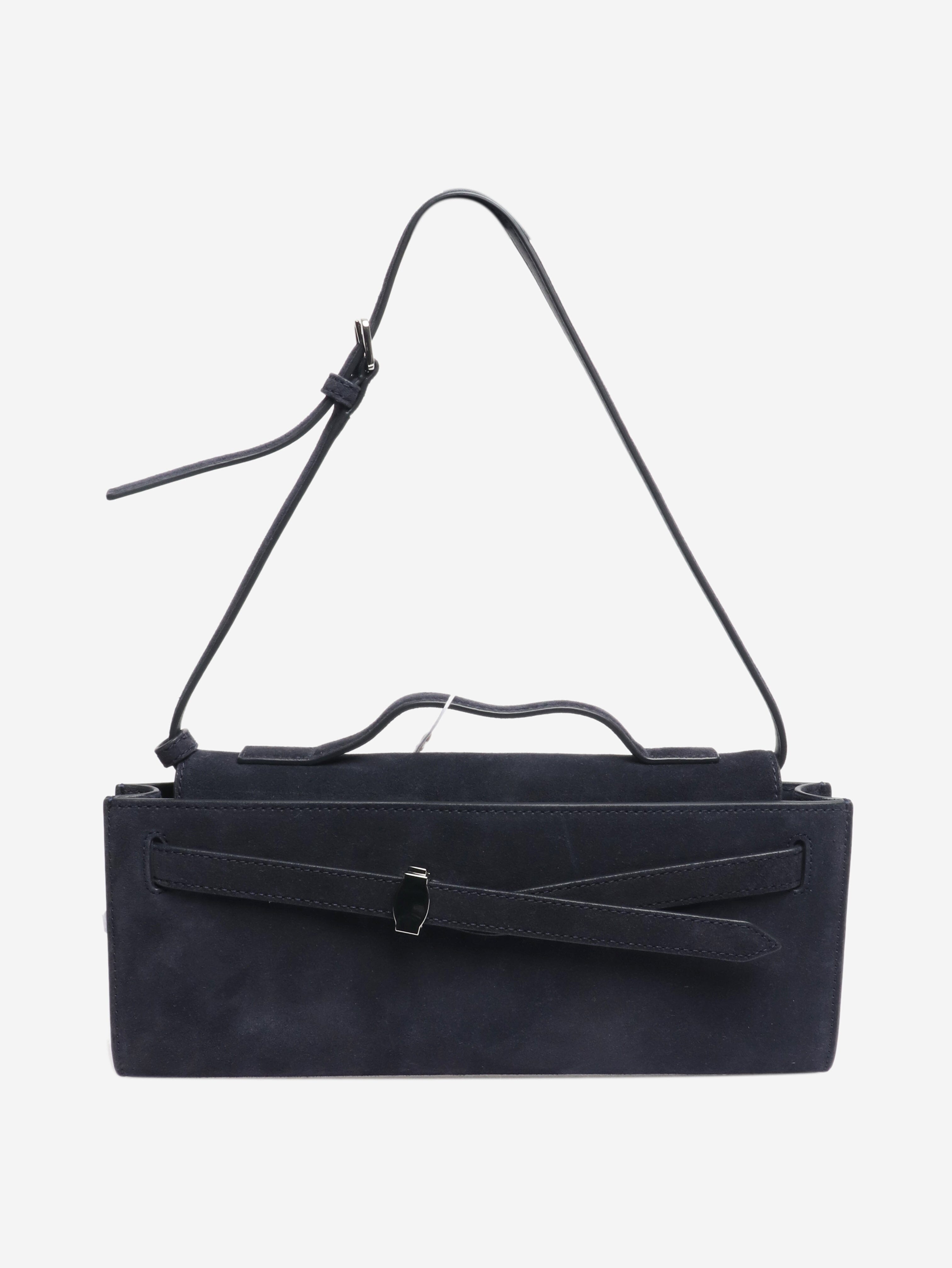 Navy suede shoulder bag Bags Veronica Beard 