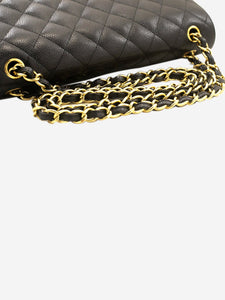 Chanel Black 2013 jumbo caviar Classic double flap bag