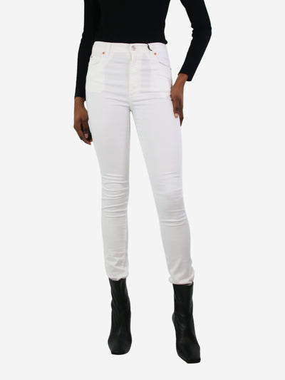 White slim-leg trousers - size UK 6 Trousers Gucci 