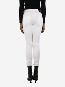 Gucci White slim-leg trousers - size UK 6