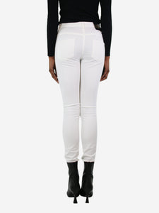 Gucci White slim-leg trousers - size UK 6
