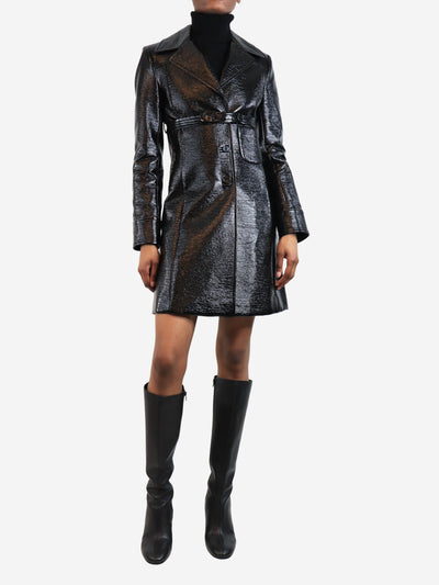 Black vinyl coat - size UK 8 Coats & Jackets Courreges 