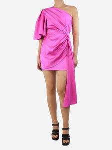 Solace London Purple one shoulder mini dress - size UK 8