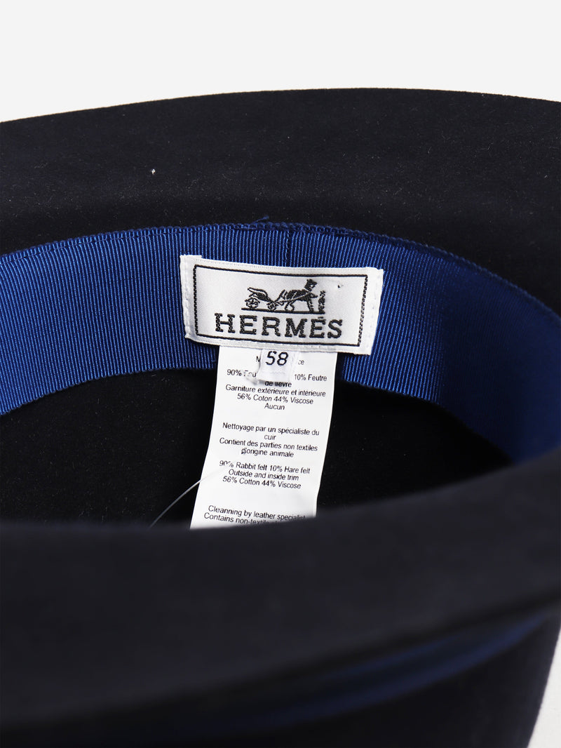 Navy Trilby hat Hats Hermes 
