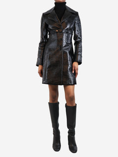 Black vinyl coat - size UK 8 Coats & Jackets Courreges 