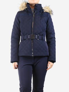 Navy quilted ski jacket - size M Skiwear Poivre Blanc 