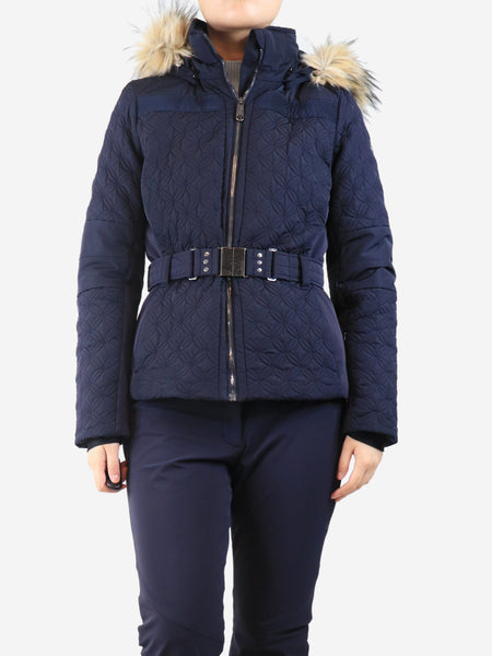 Navy quilted ski jacket - size M product image