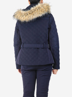 Navy quilted ski jacket - size M Skiwear Poivre Blanc 
