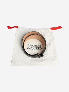 Alexander McQueen Alexander McQueen Black wide belt