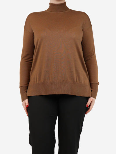 Brown high-neck top - size Tops S Max Mara 