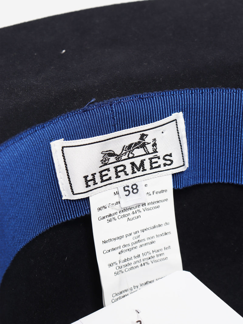 Navy Trilby hat Hats Hermes 