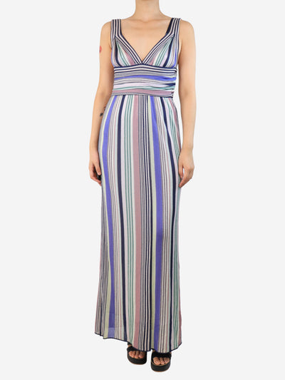 Multicolour striped maxi dress - size UK 10 Dresses Missoni 