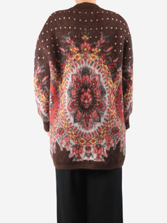 Multicolour paisley mohair cardigan - size UK 8 Knitwear Etro 