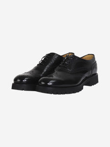 Church's Black Oxford brogue shoes - size EU 40 (UK 7)