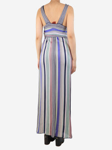 Missoni Multicolour striped maxi dress - size UK 10