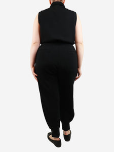 Varley Varley Black sleeveless Madelyn cuffed jumpsuit - size L