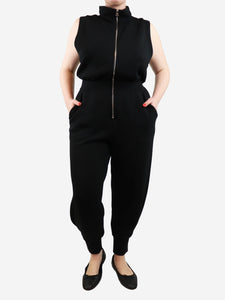 Varley Varley Black sleeveless Madelyn cuffed jumpsuit - size L