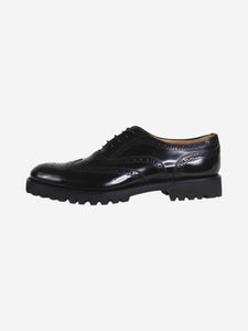 Church's Black Oxford brogue shoes - size EU 40 (UK 7)