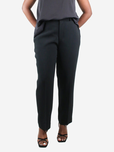 Black high-waisted straight-leg trousers - size 16 Trousers Joseph