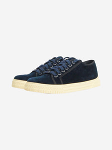 Chanel Dark blue velvet trainers - size EU 36.5